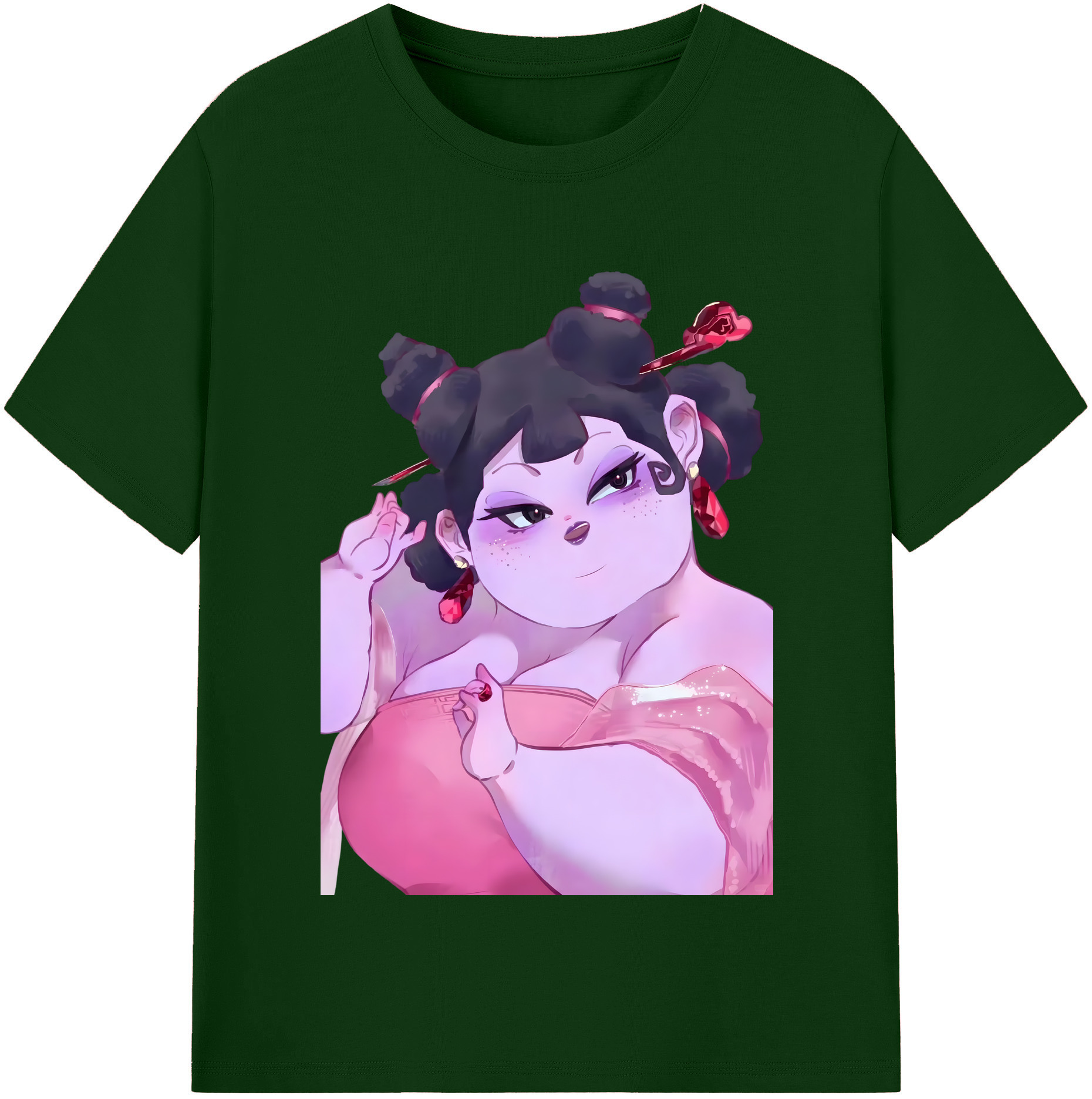 （画像用） Ne Zha 2 ナタ 魔童の大暴れ 綿100％半袖Tシャツ（フロントプリント）